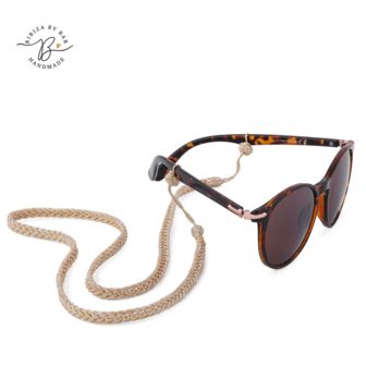 BRAIDED GLASSES STRAP GOLD &amp; SILVER 