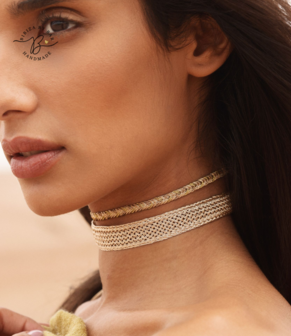 NYLA CHOKER GOLD&amp;SILVER