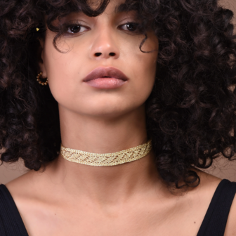 DAQIQ CHOKER GOLD&amp;SILVER