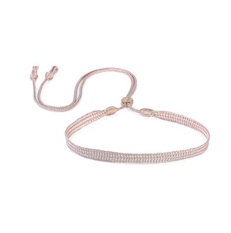 ANIA N&deg;1 CHOKER IN ROSE GOLD AMBER MAHOGANY