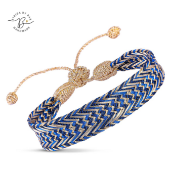 NERRY N&deg;2 BRACELET GOLD BRIGHT BLUE