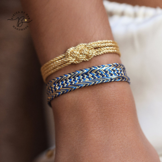 NERRY N&deg;2 BRACELET GOLD BRIGHT BLUE