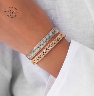 IZY N&deg;2 BRACELET IN PEACH SKY BLUE