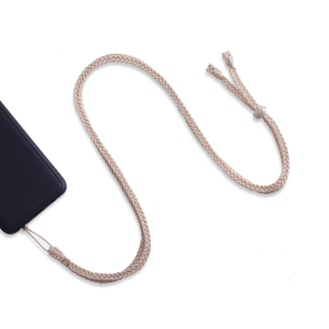 MAXI BRAIDED PHONE STRAP - GOLD & SILVER