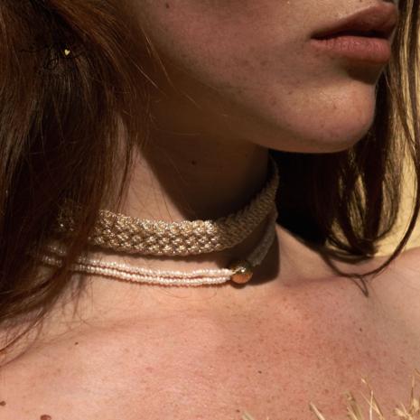 DIYAH CHOKER ROSE GOLD