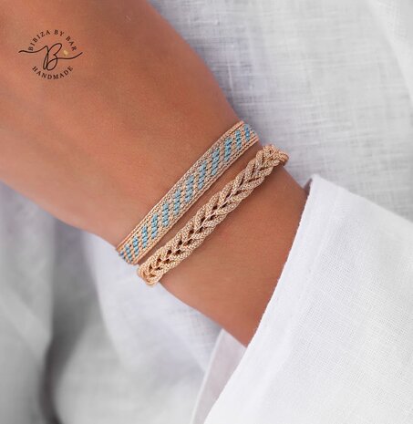 IZY N°2 BRACELET IN PEACH SKY BLUE